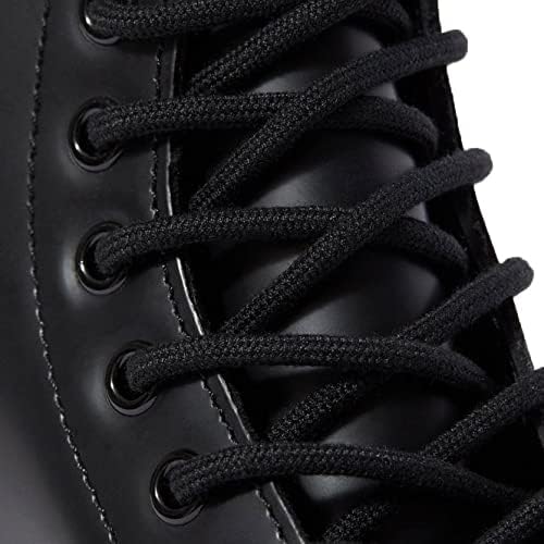Dr. Martens 1460 8-Eye Leather Boot, Black Greasy, 5 Women/4 Men
