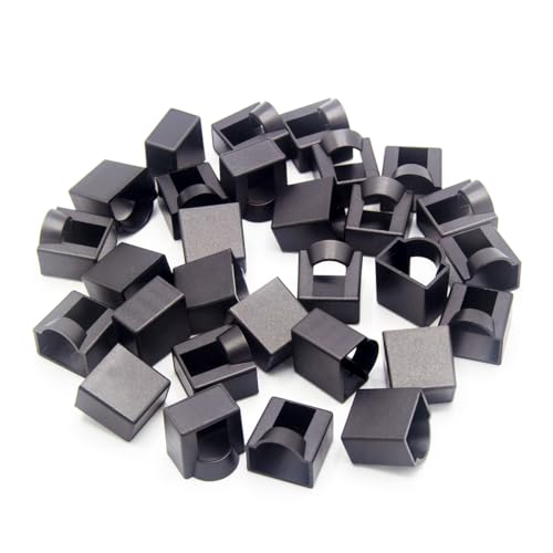 Cache-prise RJ45 noir verrouillable Lot de 30 pour câbles Ethernet