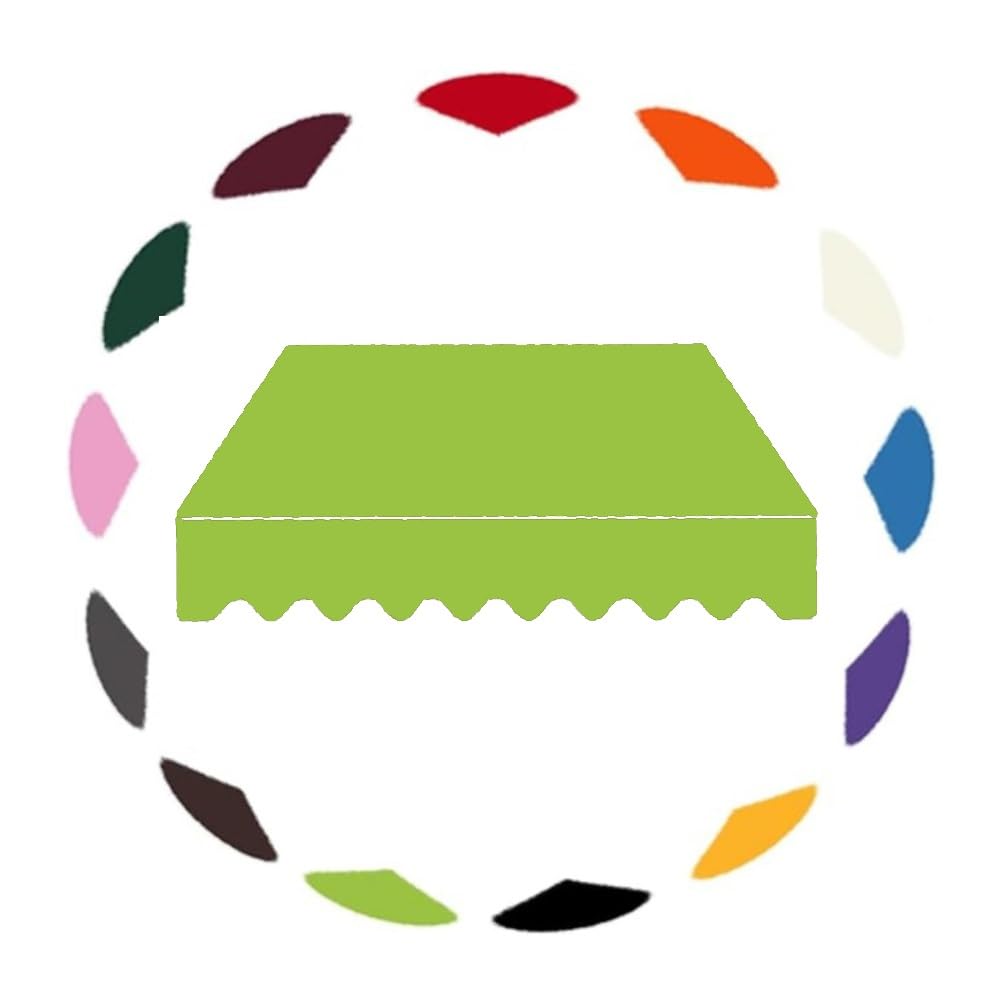 Tissu de rechange pour pare-soleil extérieur - 200/250/300 cm - Bâche imperméable pour terrasse - Vert/beige (vert fruit, 200 x 150 cm)