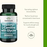 Swanson Propionyl L-Carnitine with Glycine - Natural Supplement Promoting Heart Health & Energy Support - May Support Muscle Strength & Endurance - (60 Veggie Capsules) - Image 4