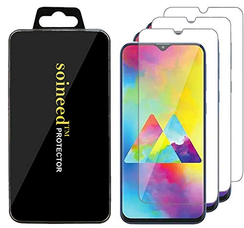 [3 Pack] SOINEED for Samsung Galaxy M10s / M20 / M21 / M30 / M31 / M30S Tempered Glass Screen Protector Features: 2.5D Edge/HD/Anti Scratch/Bubble Free
