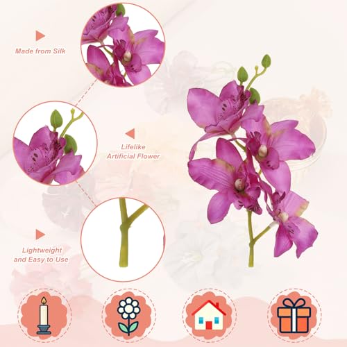 Fleur artificielle pour centre de table flottant orchidée mariage