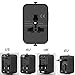 2025 Upgraded Universal Travel Adapter, Portable All in One International Power Adapter, European Travel Plug Adapter, for AC Power Plug USB-A Type-C Charging Ports with Double Fuse