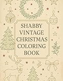  Shabby Vintage Christmas Coloring Book