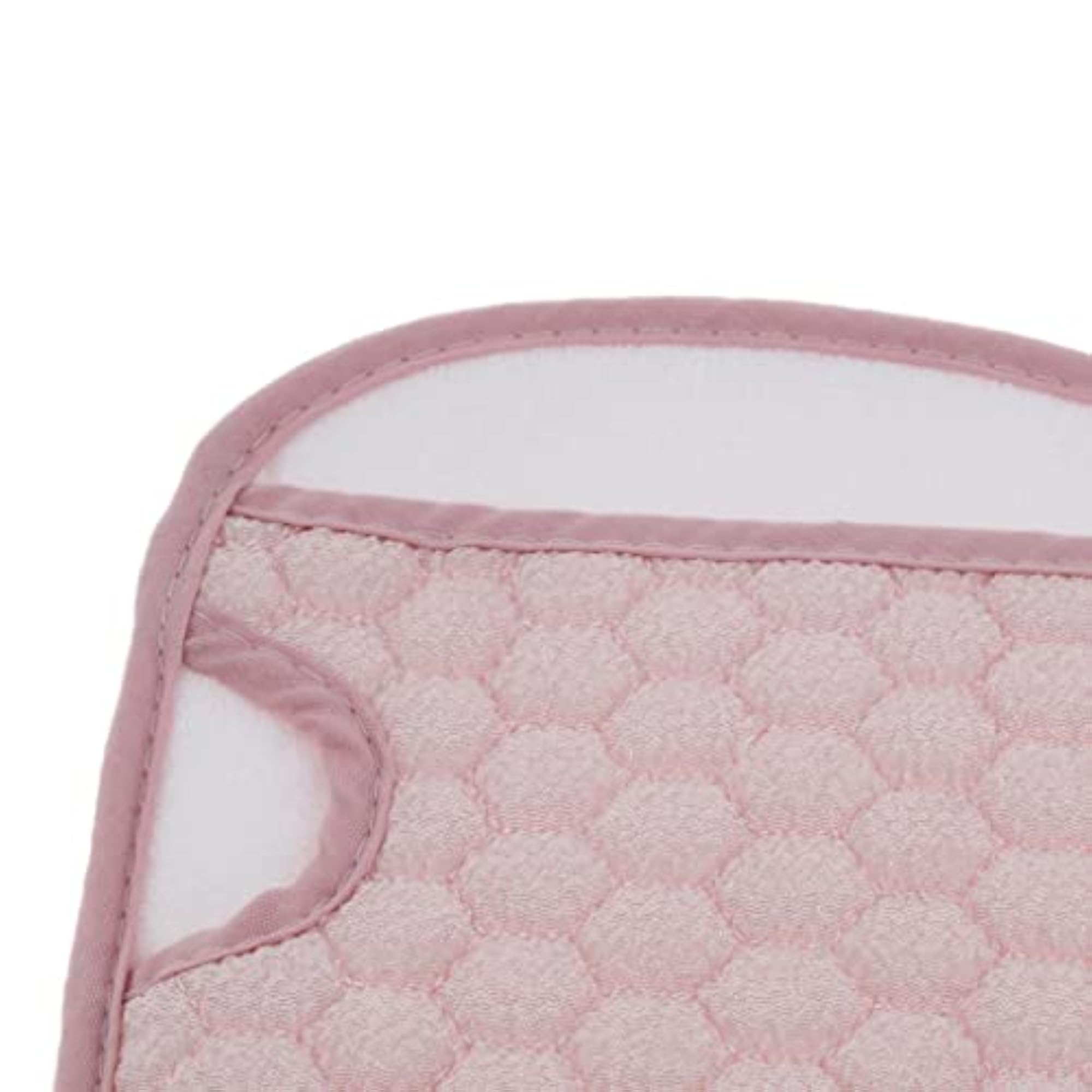 Double-sided Bath Gloves Sponge Scrubbing Exfoliator Mitt, Pink