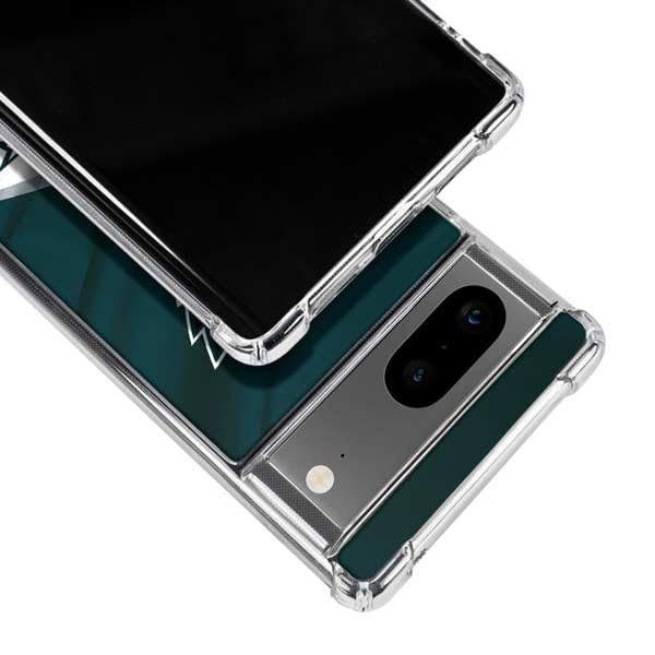 Skinit Clear Phone Case Compatible with Google Pixel 8 - Officially Licensed NFL Philadelphia Eagles Design