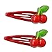 Produktbild Yinununonsty Damen Mädchen Farbe zum Backen BB Haarklammer Schöne 3D Erdbeere Banane Kirsche Obst Harz Wassertropfen Snap Haarspangen Zubehör Mehrfarbig