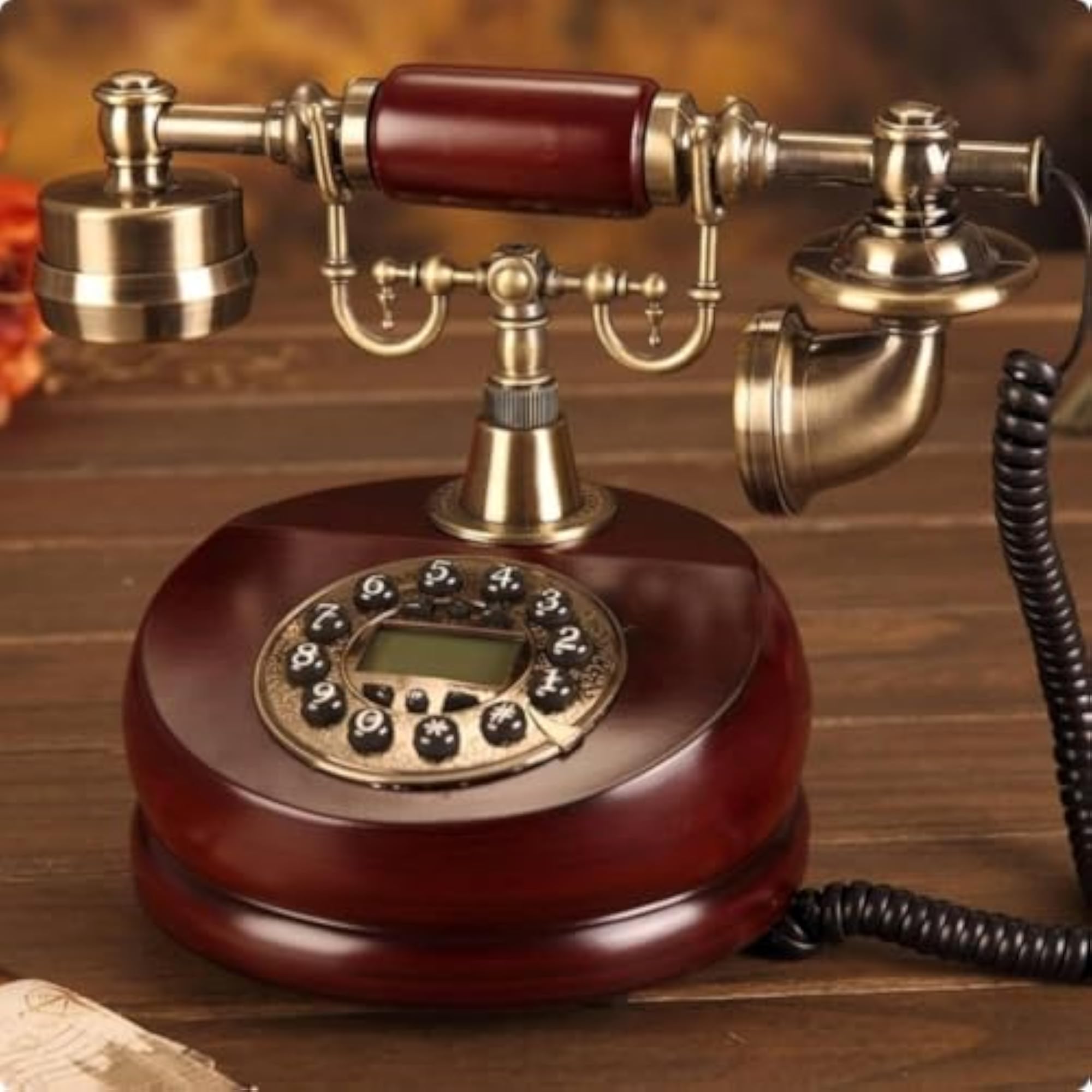 Antique Corded Telephone with Caller ID