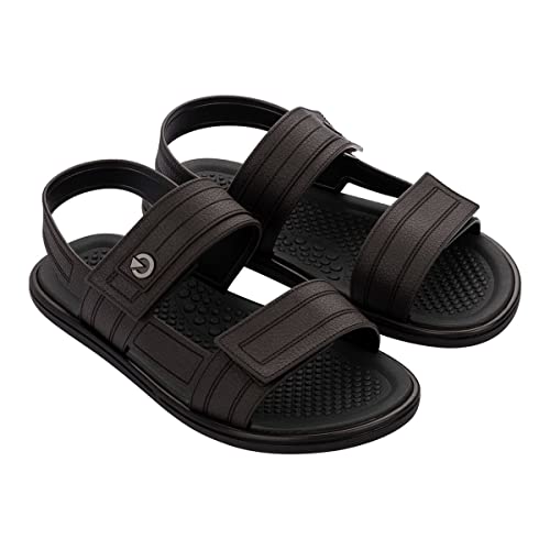 CARTAGO Vêneto, Sandália Masculino, MARROM ESCURO/PRETO, 37/38