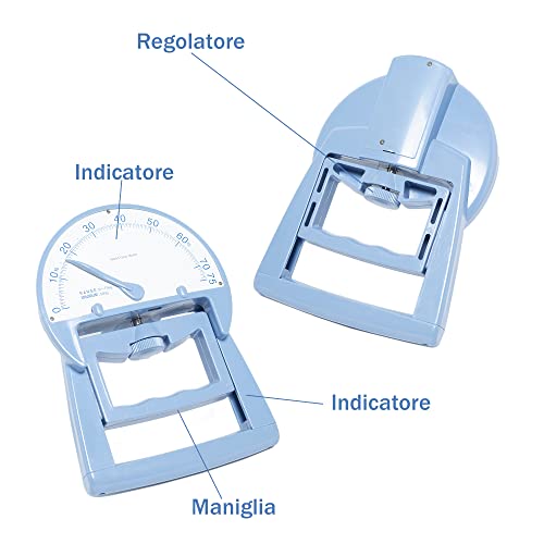 GIMA - Handkraftmesser zur Messung der Muskelkraft in den Händen, aus Kunststof, Kapazität 75 kg