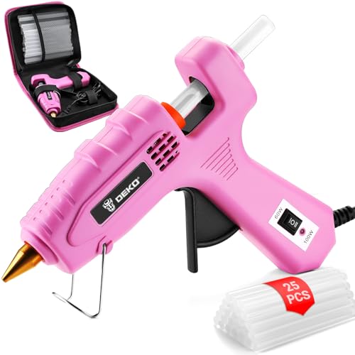 DEKO Pistolet à Colle Chaude 60/100W avec Barres de Colle