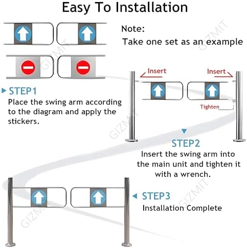 Automatic One-Way Push-in Exit Door for Warehouse Security | Durable, Easy Install, Commercial Use | Ideal for Market & Industrial Facilities