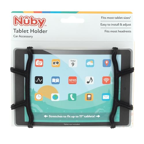 Soporte de tableta coche ajustable Nuby portátil antideslizante para niños y adultos 7