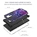 BENTOBEN Case for Samsung Note 9, 3 in 1 Space Design Hybrid Hard PC Soft Rubber Heavy Duty Rugged Bumper Shockproof Starry Three Layer Full Body Protective Phone Cover for Galaxy Note 9, Space Design