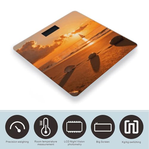 Báscula Digital de Baño Golden Hour Precisa y Estable miniatura 3