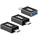 Ailun USB C Adapter Type C Adapter 3Pack High Speed USB C to USB A 3.0 Female Adapter for USB Type C Devices