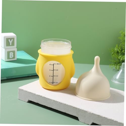 Abaodam Babyflasche Welpenflasche 80 Ml aus Bpa Freiem Kunststoff mit Milchflussventil für Neugeborene Katzen und Welpen in Reisegröße