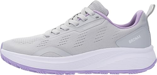 Image of BRONAX Women's Wide Toe Box Road Running Shoes | Wide Athletic Tennis Sneakers with Rubber Outsole
