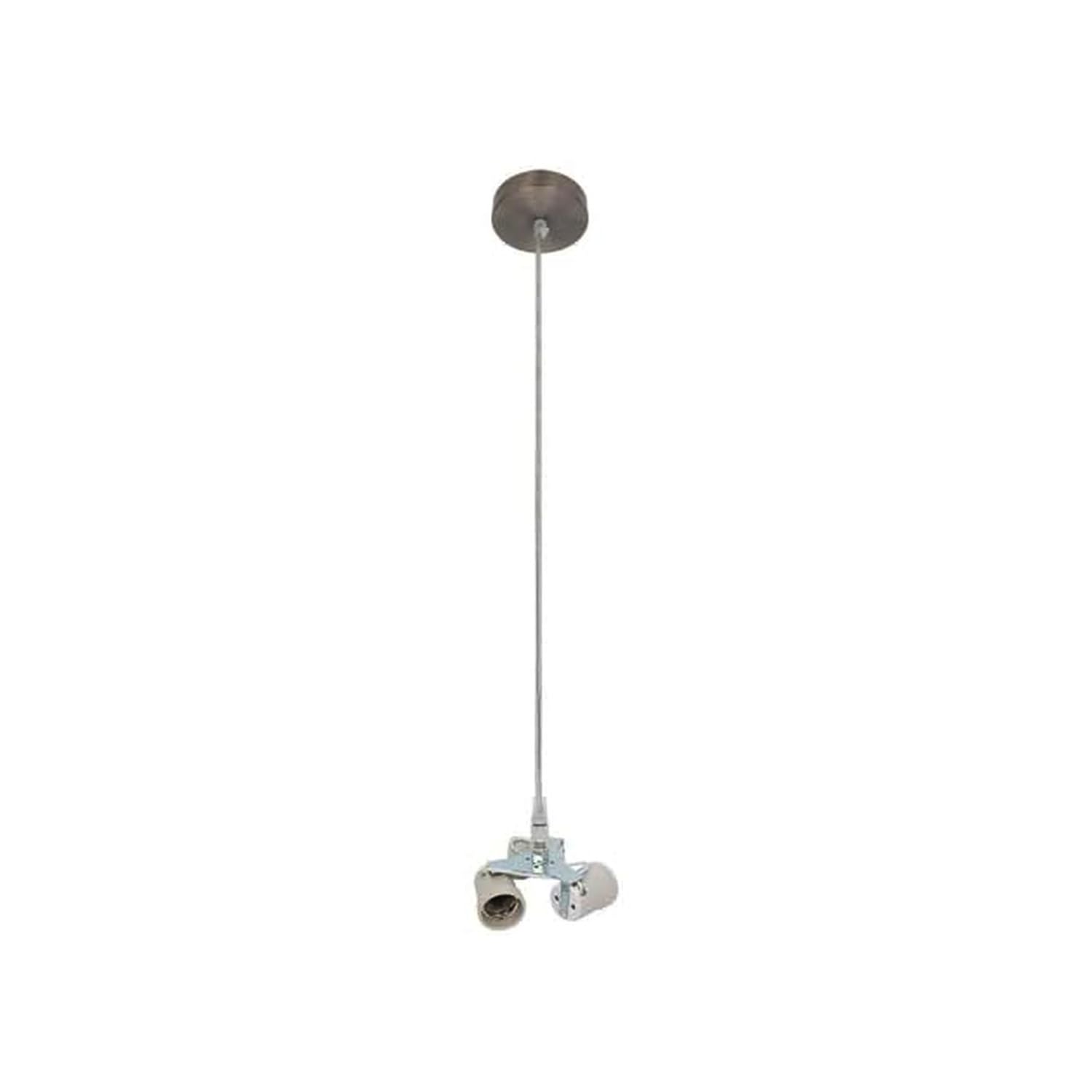 Glowster Colgante de luz 3xe27 Níquel M10 10x10 cm - Ideal para iluminación decorativa en hogares y espacios comerciales.