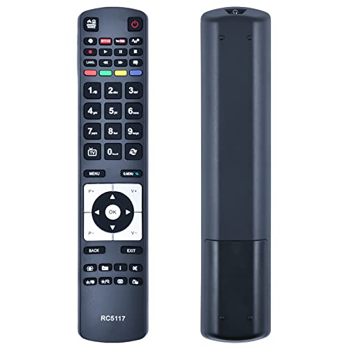 TCNOUMT RC5117 Remote Control Replacement for Hitachi TV RC5117