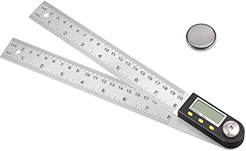Règle de recherche d'angle en acier inoxydable robuste pour traçage 8" - 8