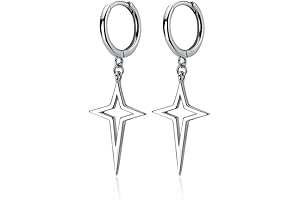 Celestial Symphony: Rosalyn Huggies - Dazzling Sterling Star Drops