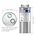 BEEYUIHF 45+5uF ±5% 45/5 MFD 370/440/450V AC 50/60Hz CBB65 Capacitor Dual Run Start Round Capacitor for AC Motor/AC Unit Fan Motor Start/Pool Pump/Heat Pump Air Conditioner