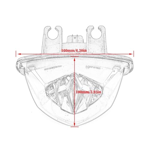 Clignotants de moto et feu de stop arrière clear pour GSX-S1000F 2015-2021 - 3