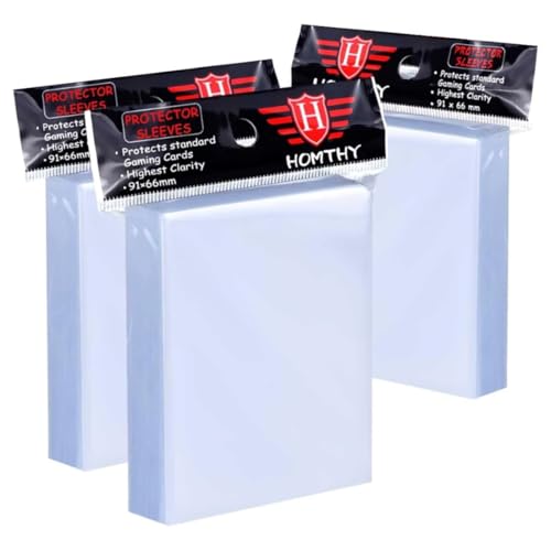 Fundas Cartas, 300 Piezas, 66 X 91 MM, Perfect Fit Inner Card Sleeves, Funda Cartas para Cartas de Comercio, Cartas de Deportes