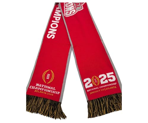 Official 2024 College Football Playoff National CHAMPIONS Ohio State University Buckeyes Knitted Scarf 1-20-2025 by SportsScarf, LLC