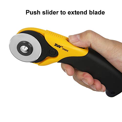 Xw Hobby Knife Set- 45Mm Sks-7 Rotary Cutter And Precision Knife For Art, Quilting And Crafting,12 Bonus Blades #TOP6