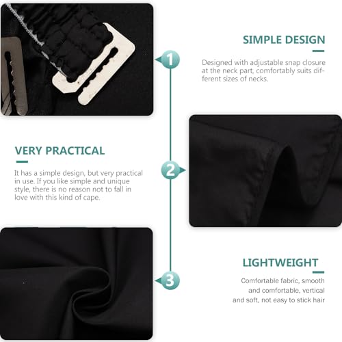 Capa impermeable para corte de cabello con ventana, delantal de salón para adultos, capa para peluquería profesional de barbero, estilo de peinado miniatura 3
