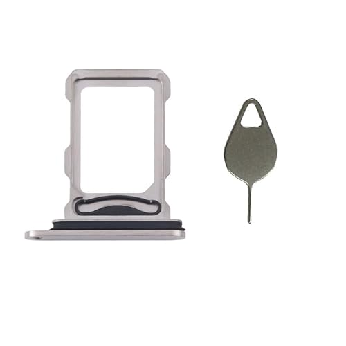 Nano Dual SIM Kartenfach Slot Halter Adapter Ersatz für iPhone 16 Pro / iPhone 16 Pro Max Mit Pin Natural