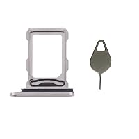 Doppio Nano Scheda SIM Slot Supporto per iPhone 16 Pro/iPhone 16 Pro Max Con Pin Black