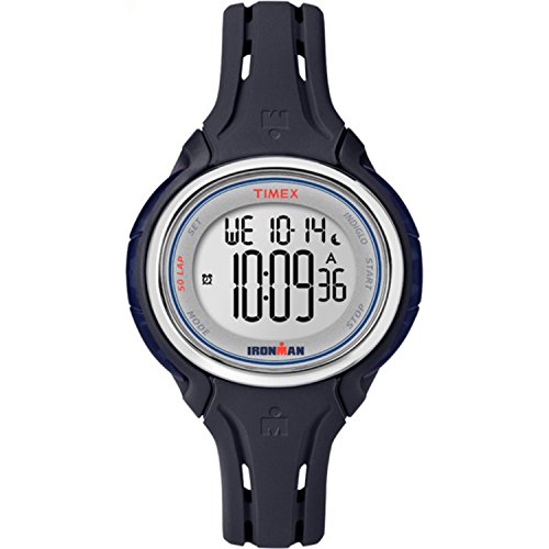 (タイメックス) Timex ミディアムサイズ アイアンマン スリーク 50 ラウンドシリコンストラップウォッチ Womens Standard ダークブルー