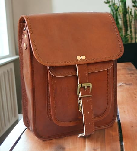 Satchel And Fable SAF01 Leather I Pad Messenger Tablet Cross Body Shoulder Bag 11 Inch thumb #2