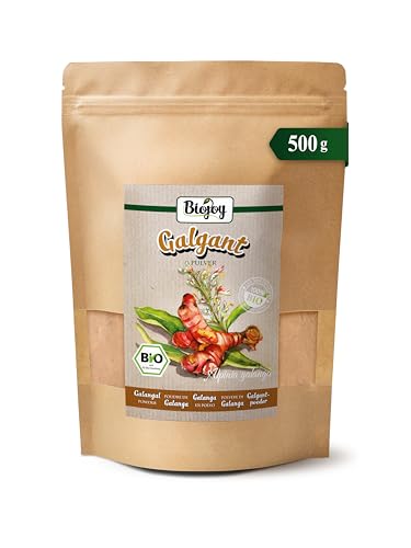 Biojoy BIO-Galgant Pulver (500 g) Galgantwurzel schonend gemahlen (Alpinia galanga)