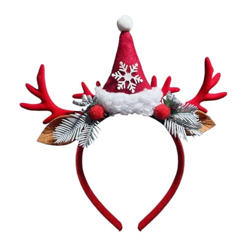 クリスマス ヘラジカの角のヘッドバンド 、ヘラジカの角のヘッドバンド リアル - かわいい洗顔ヘッドバンド | クリスマス コスプレ コスチューム ヘッドバンド 子供 大人用 装飾スパ ヘッドウェア コスプレ ヘアフープ