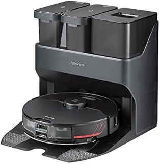 Roborock S7 MaxV Ultra Robot Vacuum and Mop, Auto Mop Washing with Empty Wash Fill Dock, Self-Emptying, Self-Refilling, ReactiveAI 2.0 Obstacle Avoidance, 5100Pa Suction, App Control, Works with Alexa