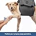 COODEO Dog Carry Sling, Emergency Backpack Pet Legs Support & Rehabilitation Dog Lift Harness for Nail Trimming, Dog Carrier for Senior Dogs Joint Injuries, Arthritis, Up and Down Stairs(XL, Black)
