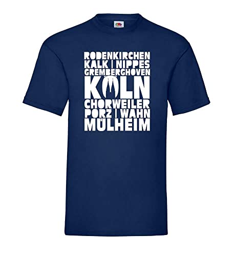 T-shirt Cologne homme bleu XXXL : coupe ample anti-serrage confortable