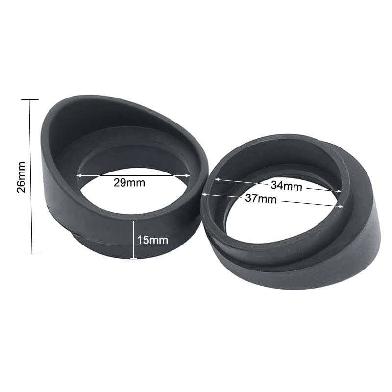 Lot De 5 Paires (10 Pièces) De Gobelets Oculaires En Caoutchouc Pour Jumelles/Microscope - Diamètre 32-34 Mm