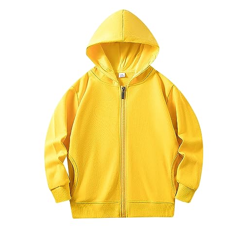 Kids Zip Up Hoodie for Kids Cute Long Sleeve Unisex Jackets Coat Casual Comfy Fall Pullover Tops With Pockets