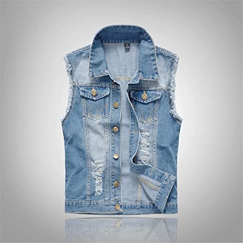 Gilet en jean sans manches femme idéal pour structurer un look d'été fluide