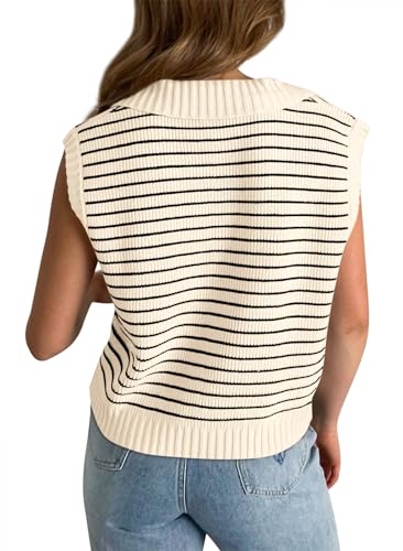 Yousify Summer Sweaters for Women 2025 V Neck Cap Sleeve Tops Sleeveless Spring Clothes Sweater Vest S-2XL4