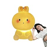 Dimweca Lámpara conejito | Luz nocturna de conejo animal para niños,Mushroom Lamp Kids Lámpara linda Decoración de guardería, decoración del hogar, decoración de dormitorio, regalos divertidos