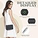 iDiskk Security Shoulder Gift Bag for Women, Metal Lady Crossbody Bag, Anti-Theft with Fingerprint and Password Unlocking, MFi Certification Compatible with Find My App (iOS Only)