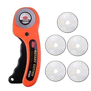 Stof Cirkelsnijden Patchwork Leder Cutter 45mm Rotary Cutter Leer Snijgereedschap Craft Knife Naaigereedschap met 5st…