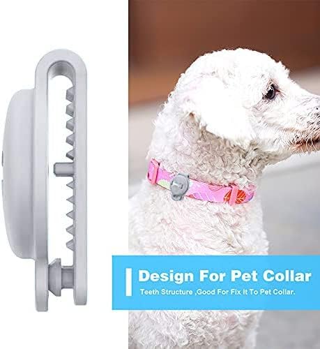 Miniatura 2 de Skywin Funda de silicona para Airtag para collar de mascotas, funda para collar de perro Air Tag que protege el dispositivo del polvo y los daños,