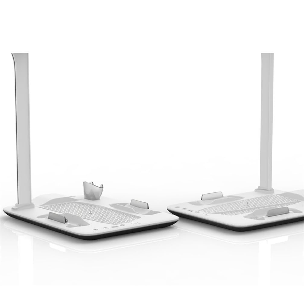 Per PS5 Slim Host Supporto Multifunzionale Della Base di Dissipazione del Calore per la Ricarica del Controller di Gioco PS5slim e lo Scaffale di Stoccaggio del Disco (BIANCO)
